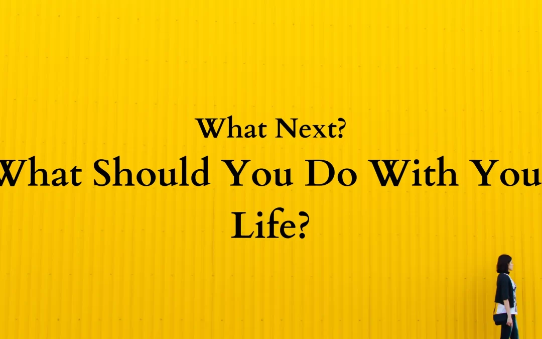 What Next? What Should You Do With Your Life?
