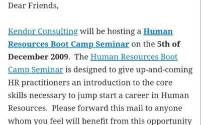 The HR Bootcamp Story (Part 1)